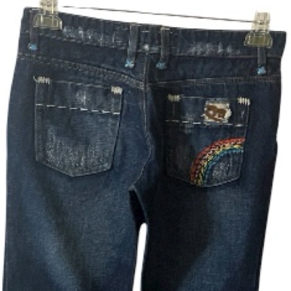 Joes Hendrix Jeans, Flare leg, Cotton, Embroidery, Rainbow, Sz 27x31, Denim​ - Picture 11 of 12